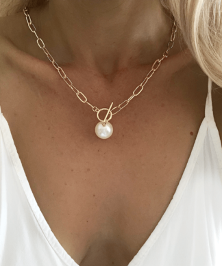 collier ras cou perle